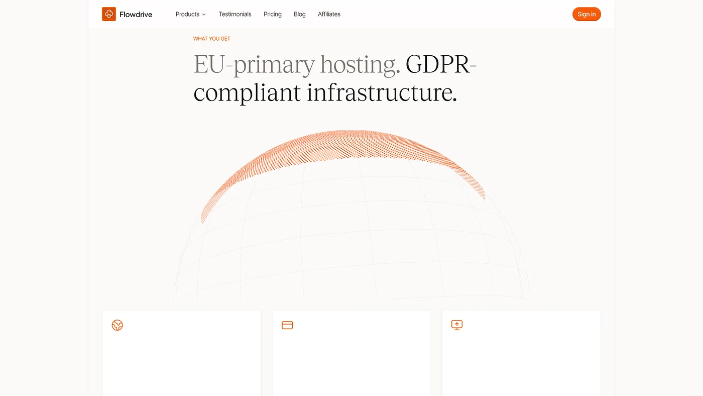 EU-primary, GDPR-compliant delivery network